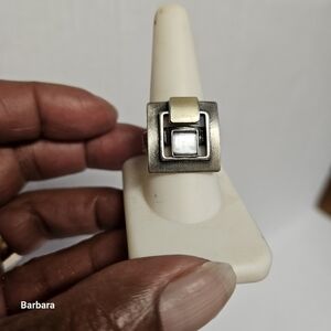 Christopher Poly Geometric Contemporary Ring, Size 9.25